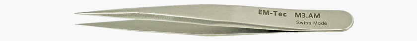 EM-Tec precision anti-magnetic mini tweezers