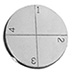 Engraved SEM pin stub Ø19.0 diameter with 4 numbered fields, aluminium