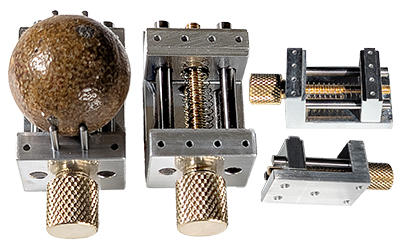EM-Tec PV26 precision vise for up to 26mm samples, M4 threaded hole