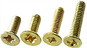 EM-Tec M2FB Set, M2 Senkkopfschrauben mit Kreuzschlitz, Messing:<br><br> 10 Stück M2 x 4 mm, 10 Stück M2 x 5 mm, 10 Stück M2 x 6 mm, 10 Stück M2 x 8 & 10 Stück M2 x 10 mmmm