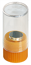 EM-Tec FS1 sampler with Ø12.7mm pin stub and Ø12.5mm high purity conductive tab in a SB1 storage tube
