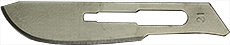 52-004221.jpg Micro-Tec scalpel blade #21 to fit handle No.4, carbon steel, sterile