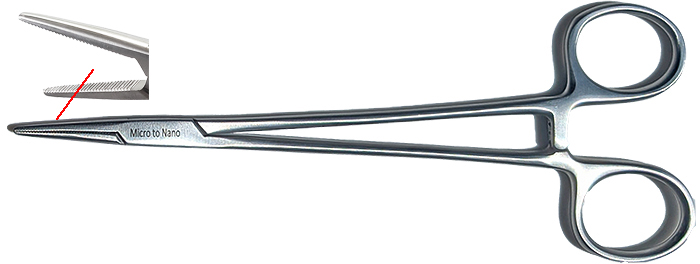 52-007418.jpg EM-Tec HM18S halstead mosquito locking forceps, 18 cm, straight tip